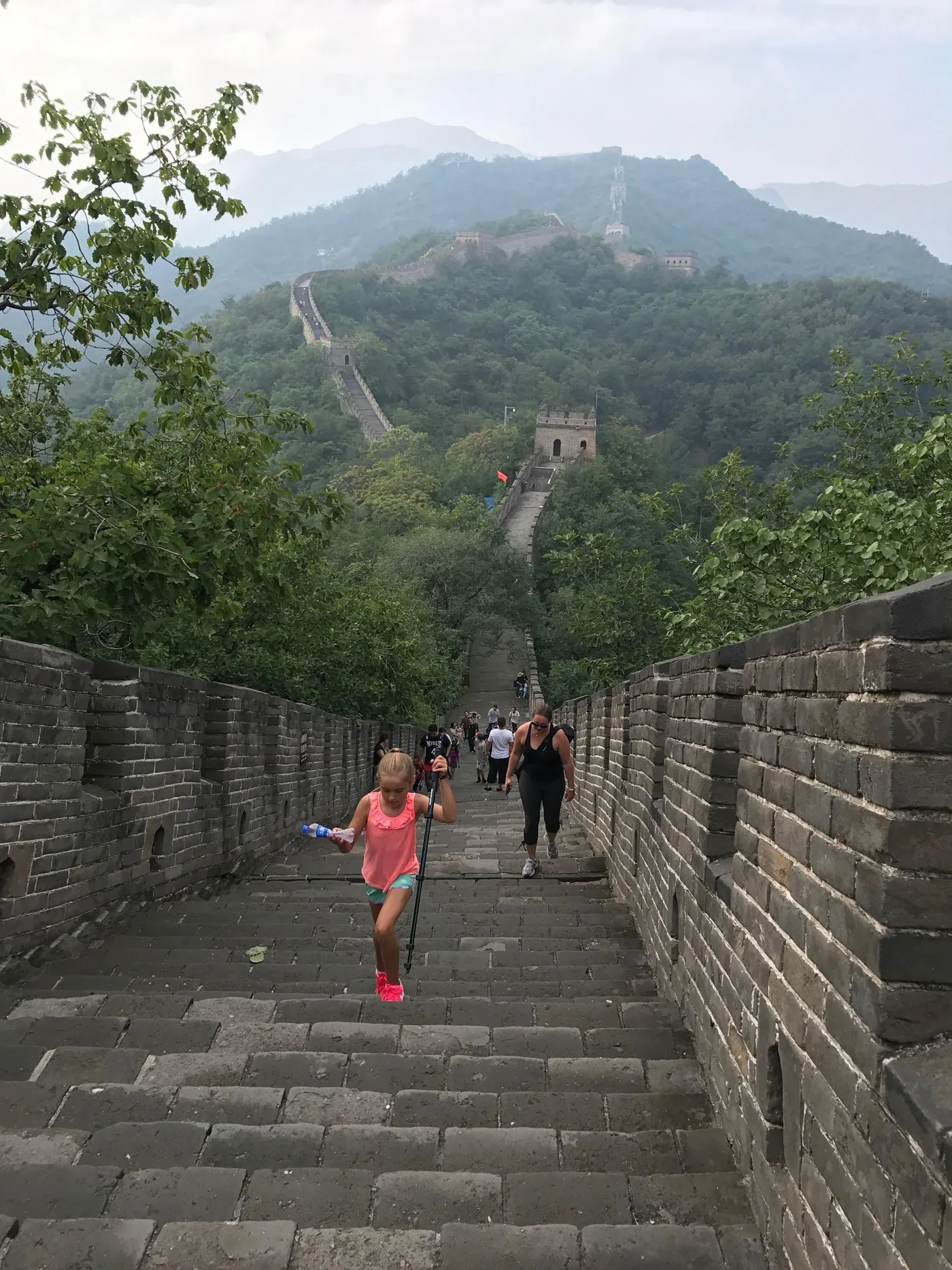 Keno Vigil and family visiting the Great Wall of China