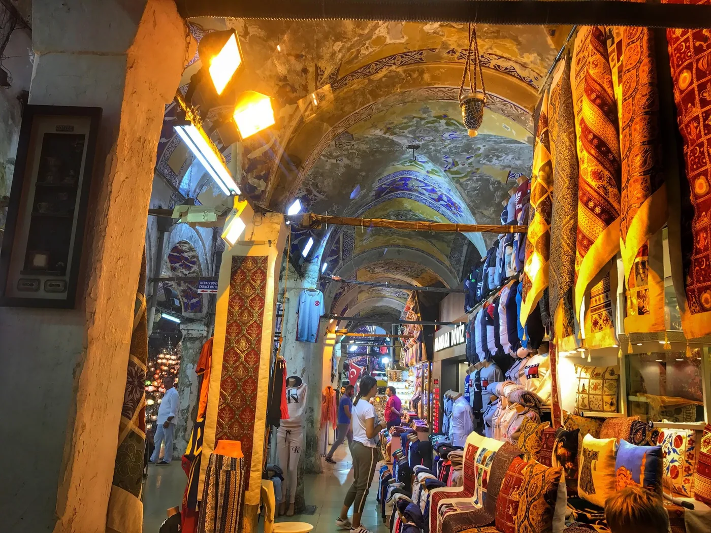 A covered market during Keno Vigil's travels