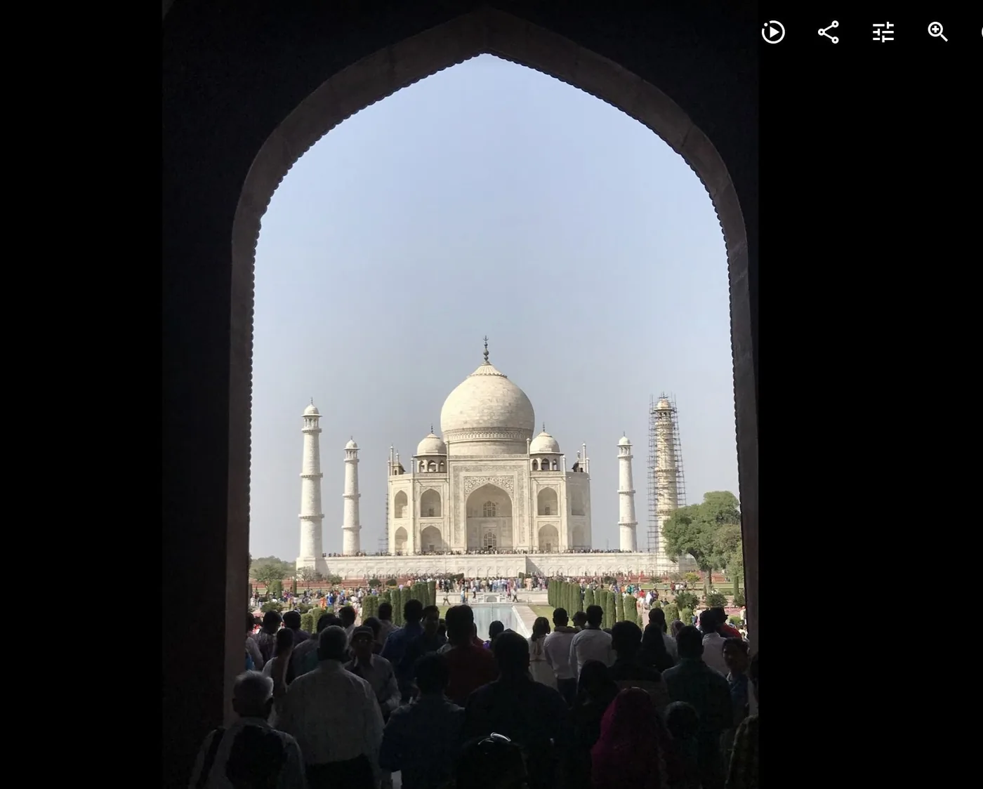 The Taj Mahal photographed during Keno Vigil's travels in India